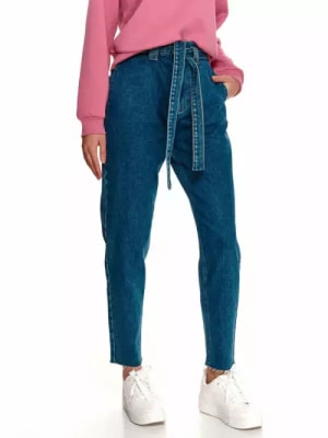 Zdjęcie produktu Damskie jeansy o długości siedem ósmych z paskiem TOP SECRET