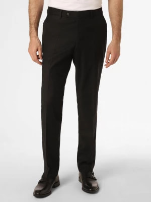 Zdjęcie produktu Daniel Hechter Męskie spodnie od garnituru modułowego Mężczyźni Regular Fit wełna ze strzyży czarny jednolity,