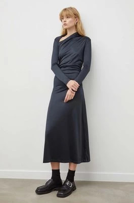 Zdjęcie produktu Day Birger et Mikkelsen sukienka kolor czarny maxi rozkloszowana