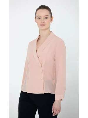 Zdjęcie produktu Deni Cler Jedwabna bluzka w kolorze jasnoróżowym rozmiar: 40