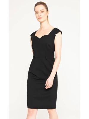 Zdjęcie produktu Deni Cler Sukienka wełniana w kolorze czarnym rozmiar: 44