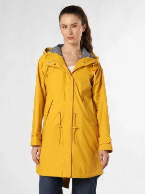 Zdjęcie produktu Derbe Damska kurtka przeciwdeszczowa - Friese Traveby Fisher Kobiety Sztuczne włókno żółty jednolity,