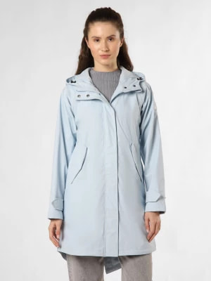 Zdjęcie produktu Derbe Damska kurtka przeciwdeszczowa - Friese Traveby Plain Kobiety Sztuczne włókno niebieski jednolity,
