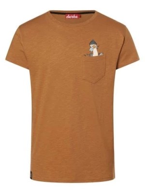 Zdjęcie produktu Derbe Koszulka męska Mężczyźni Bawełna brązowy jednolity,