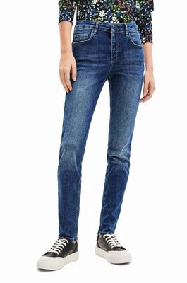 Zdjęcie produktu Desigual jeansy damskie kolor niebieski