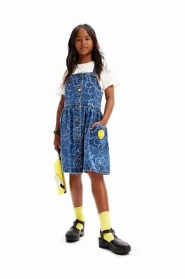 Zdjęcie produktu Desigual sukienka jeansowa dziecięca kolor niebieski mini prosta