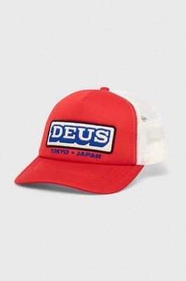Zdjęcie produktu Deus Ex Machina czapka z daszkiem kolor czerwony z aplikacją