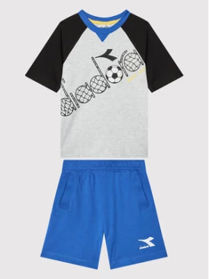 Zdjęcie produktu Diadora Komplet t-shirt i szorty sportowe Ss Score 102.178253 Szary Regular Fit