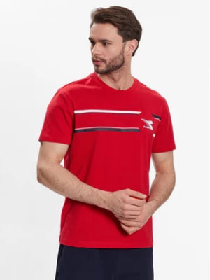 Zdjęcie produktu Diadora T-Shirt Logo 102.179311 Czerwony Regular Fit