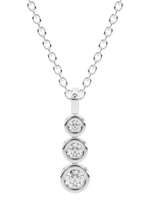 Zdjęcie produktu Vittoria Jewels Złoty naszyjnik z diamentami - dł. 40 cm rozmiar: onesize