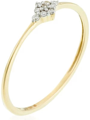 Zdjęcie produktu DIAMANTA Złoty pierścionek "Alma" z diamentami rozmiar: 60
