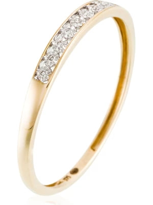 Zdjęcie produktu ATELIER DU DIAMANT Złoty pierścionek "Romantic love" z diamentami rozmiar: 60