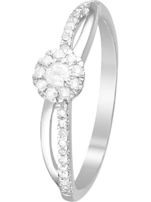 Zdjęcie produktu DIAMOND & CO Złoty pierścionek "L'élue" z diamentami rozmiar: 60