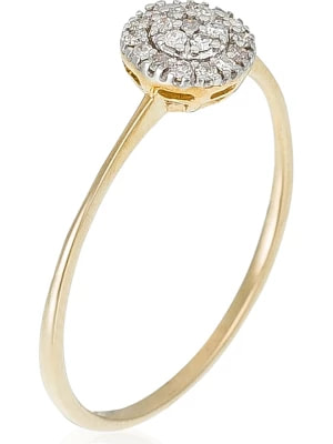 Zdjęcie produktu DIAMOND & CO Złoty pierścionek "Mon rayon de Soleil" z diamentami rozmiar: 58
