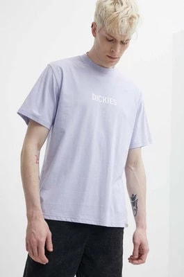 Zdjęcie produktu Dickies t-shirt bawełniany PATRICK SPRINGS TEE SS męski kolor fioletowy z nadrukiem DK0A4YR7