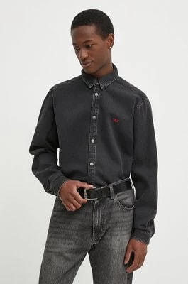 Zdjęcie produktu Diesel koszula jeansowa D-SIMPLY CAMICIA męska kolor czarny regular z kołnierzykiem klasycznym A03534.068KE