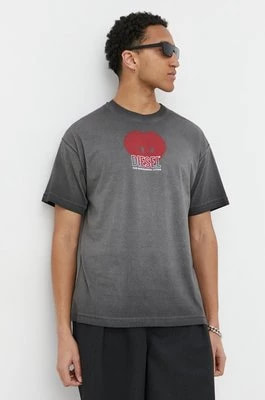 Zdjęcie produktu Diesel t-shirt bawełniany męski kolor szary z nadrukiem
