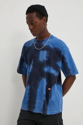 Zdjęcie produktu Diesel t-shirt bawełniany T-BOXT-N15 męski kolor niebieski wzorzysty A13312.0CLAU