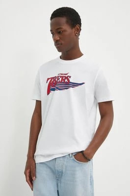 Zdjęcie produktu Diesel t-shirt bawełniany T-DIEGOR-K75 męski kolor biały z nadrukiem A12503.0GRAI