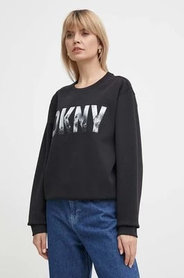 Zdjęcie produktu Dkny bluza damska kolor czarny z nadrukiem P4AHASID