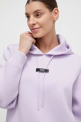 Zdjęcie produktu Dkny bluza damska kolor fioletowy z kapturem gładka DP3T9590
