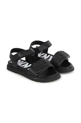 Zdjęcie produktu Dkny sandały skórzane dziecięce kolor czarny