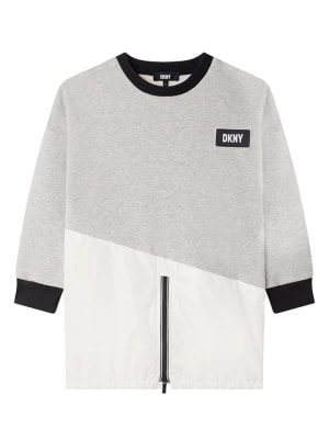 Zdjęcie produktu DKNY Sukienka w kolorze szaro-białym rozmiar: 152