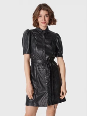 Zdjęcie produktu DKNY Sukienka z imitacji skóry DD1G4074 Czarny Regular Fit