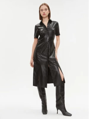 Zdjęcie produktu DKNY Sukienka z imitacji skóry DD3D4101 Czarny Regular Fit