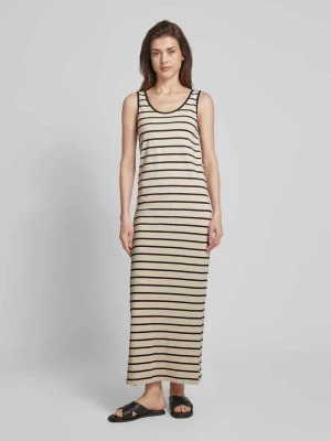 Zdjęcie produktu Długa sukienka ciążowa ze wzorem w paski model ‘LEVA’ Mamalicious