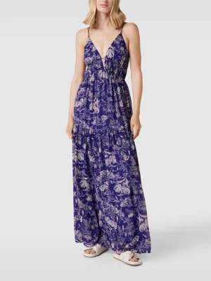 Zdjęcie produktu Długa sukienka z kwiatowym wzorem na całej powierzchni Bash