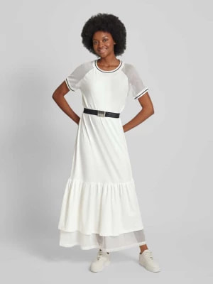 Zdjęcie produktu Długa sukienka z paskami w kontrastowym kolorze LIU JO SPORT