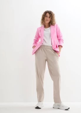 Zdjęcie produktu Długi żakiet z dżerseju w stylu Boyfriend, z bawełny organicznej bonprix