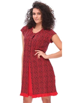 Zdjęcie produktu Doctor Nap Ciążowa koszula nocna w kolorze czerwonym ze wzorem rozmiar: XL