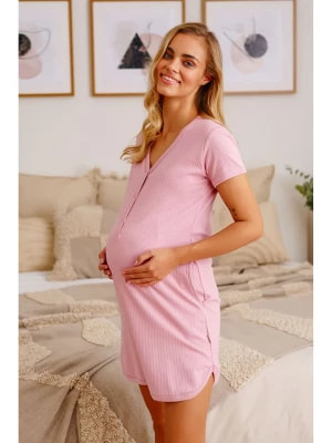 Zdjęcie produktu Doctor Nap Ciążowa koszula nocna w kolorze jasnoróżowym rozmiar: XL