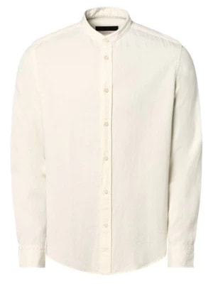 Zdjęcie produktu Drykorn Koszula męska Mężczyźni Slim Fit Sztuczne włókno beżowy jednolity stójka,