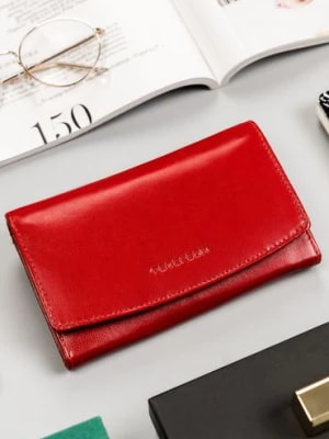 Zdjęcie produktu Duży, skórzany portfel damski na zatrzask — Peterson