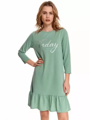 Zdjęcie produktu Dzianinowa sukienka o luźnym kroju, z falbaną TOP SECRET
