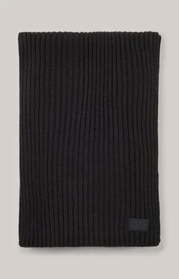 Zdjęcie produktu Dzianinowy szal Francis w kolorze czarnym Joop