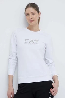 Zdjęcie produktu EA7 Emporio Armani longsleeve damski kolor biały