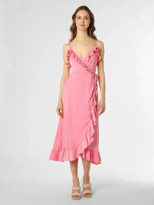 Zdjęcie produktu EDITED Sukienka damska Kobiety Sztuczne włókno różowy jednolity,