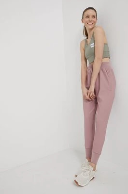 Zdjęcie produktu Eivy spodnie damskie kolor różowy gładkie