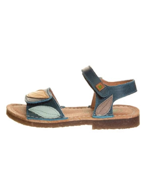 Zdjęcie produktu El Naturalista Skórzane sandały "Ibiza" w kolorze morskim rozmiar: 26
