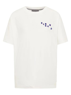 Zdjęcie produktu ELBSAND Koszulka "Line" w kolorze białym rozmiar: L
