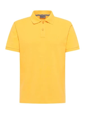 Zdjęcie produktu ELBSAND Koszulka polo "Liam" w kolorze musztardowym rozmiar: XL