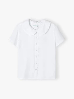 Zdjęcie produktu Elegancka biała koszula dla dziewczynki z krótkim rękawem Max & Mia by 5.10.15.