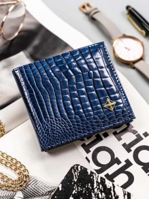 Zdjęcie produktu Elegancki, mały portfel damski na bigiel i zatrzask - Milano Design