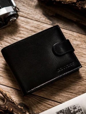 Zdjęcie produktu Elegancki portfel męski z systemem antyskimmingowym RFID Protect — Rovicky