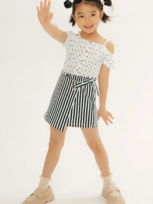 Zdjęcie produktu Eleganckie spódnico-spodnie dziewczęce w paski Max & Mia by 5.10.15.