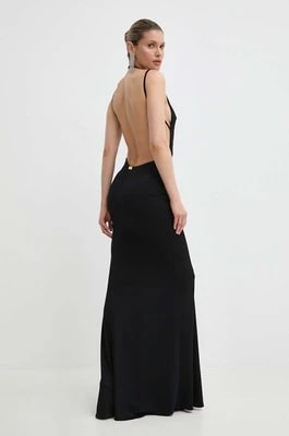 Zdjęcie produktu Elisabetta Franchi sukienka kolor czarny maxi dopasowana AB58642E2